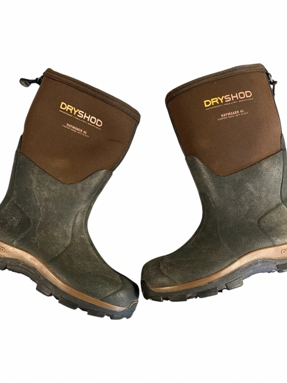 Youth Dryshod Haymaker US 3 Waterproof Insulated Rubber Mid-Calf Boots